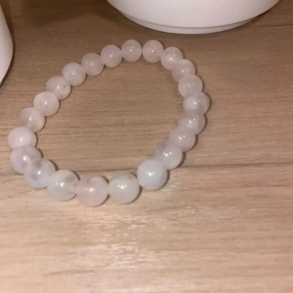 6mm ROSE QUARTZ BEADED BRACELET THE STONE OF LOVE AND PEACE WITH LOVING ENERGY 💗 - Picture 3 of 6